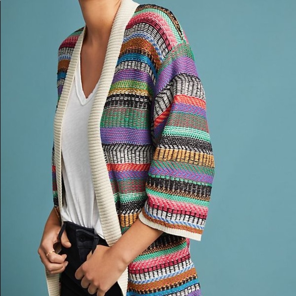 MAEVE by Anthropologie Cozy Colorful Cardigan